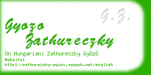 gyozo zathureczky business card